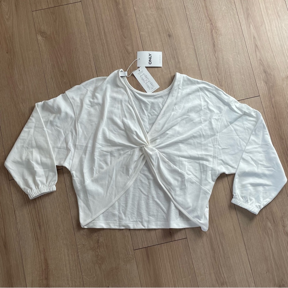 ONLY White Reversible Twist Top